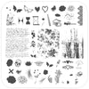My Edgy Valentine (CjSV-36) Steel Nail Art Stamping Plate