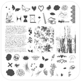 My Edgy Valentine (CjSV-36) Steel Nail Art Stamping Plate