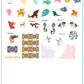 Mythical Creatures (CjS-107) Steel Nail Art Stamping Plate 14 x 9 Clear Jelly Stamper 