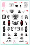 Nightmare (CjSH-82) Steel Nail Art Stamping Plate