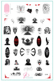 Nightmare (CjSH-82) Steel Nail Art Stamping Plate