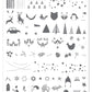 Yule Tide Christmas (CjSC-13) - Steel Nail Art Stamping Plate 14 x 9 Clear Jelly Stamper 