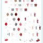 Patterned Holidays 2.0 (CjSC-74) Steel Nail Art Stamping Plate