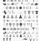 Patterned Holidays 2.0 (CjSC-74) Steel Nail Art Stamping Plate