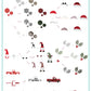 Patterned Holidays (CjSC-60) Etched Nail Art Stamping Plate