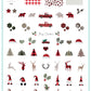 Patterned Holidays (CjSC-60) Etched Nail Art Stamping Plate