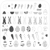 Patterned Spring - Four (CjS-288) Steel Nail Art Stamping Plate
