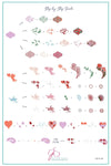 Patterned Valentines (CjSV-34) Steel Nail Art Stamping Plate