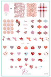 Patterned Valentines (CjSV-34) Steel Nail Art Stamping Plate