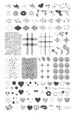 Patterned Valentines (CjSV-34) Steel Nail Art Stamping Plate