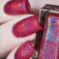 Holo 4 - Sparkling Sangria - Nail Stamping Color (5 Free Formula) Polish Clear Jelly Stamper 