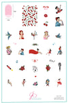 Pin-Up (CjSLC-85) Steel Nail Art Stamping Plate