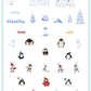 Playful Penguins (CjSC-61) Steel Nail Art Stamping Plate