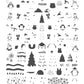 Playful Penguins (CjSC-61) Steel Nail Art Stamping Plate