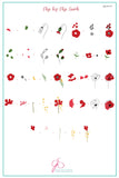 Poppy Day (CjSH-71) Steel Nail Art Stamping Plate