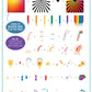 layered-nail-art-stamping-plate-how-to-card-wth-colorful-designs-of-pride-rainbows-a-unicorn-and-hands