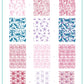 Shibori (CjS-221) Steel Nail Art Layered Stamping Plate
