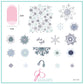 Silent Night (CjSC-56) Steel Nail Art Stamping Plate