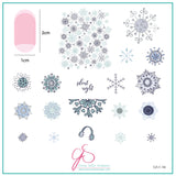 Silent Night (CjSC-56) Steel Nail Art Stamping Plate