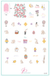 Silly Bunny (CjSH-87) Steel Nail Art Stamping Plate