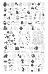 Silly Bunny (CjSH-87) Steel Nail Art Stamping Plate