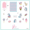 Sparkle like a Unicorn (CjS-299) Steel Nail Art Stamping Plate