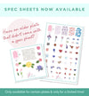 Card Spec Sheets for Previous Plates - Holiday