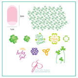 Four Leaf Clover (CjSH-18) - Steel Stamping Plate 6x6 Clear Jelly Stamper Plate 