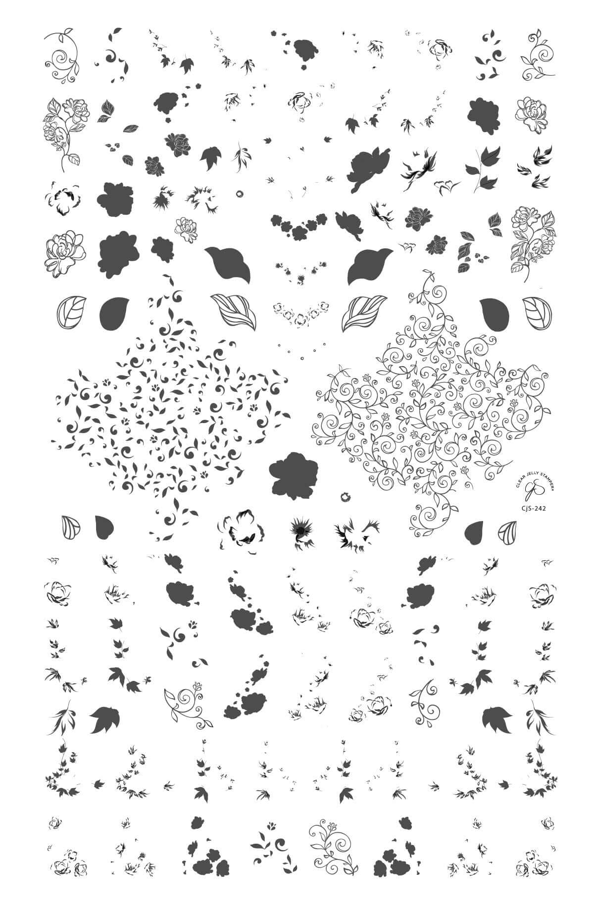 layered-nail-art-stamping-plate-showing-designs-of-roses-and-leaves