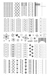 Sweater Textures (CjS-218) Steel Nail Art Stamping Plate