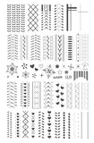 Sweater Textures (CjS-218) Steel Nail Art Stamping Plate