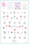 Sweet Spring Bunnies (CjS-292) Steel Nail Art Stamping Plate