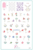 Sweet Spring Bunnies (CjS-292) Steel Nail Art Stamping Plate