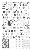 Sweet Spring Bunnies (CjS-292) Steel Nail Art Stamping Plate