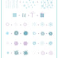 Swirling On Ice (CjSC-70) Steel Nail Art Stamping Plate