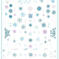 Swirling On Ice (CjSC-70) Steel Nail Art Stamping Plate
