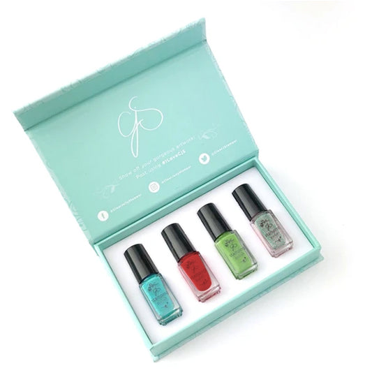 Stamping Polish Kit - Tropical Getaway (4 colors) Polish Kits Clear Jelly Stamper 