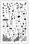 Underwater Adventures (CjS-110) Steel Nail Art Stamping Plate 14 x 9 Clear Jelly Stamper 