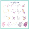 Unique as a Unicorn (CjS-298) Steel Nail Art Stamping Plate