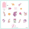 Unique as a Unicorn (CjS-298) Steel Nail Art Stamping Plate
