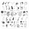 Unique as a Unicorn (CjS-298) Steel Nail Art Stamping Plate