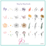 Walk In The Meadow (CjS-236) Steel Nail Art Stamping Plate
