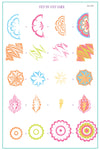 Water Marble (CjS-223) Steel Nail Art Stamping Plate