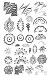 Water Marble (CjS-223) Steel Nail Art Stamping Plate
