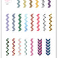 Chantel's Chevrons (CjS LC-36) Steel Stamping Plate 14 x 9 Clear Jelly Stamper 