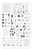 Back to School - Scholastic (CjS-43) Steel Nail Art Stamping Plate 14 x 9 Clear Jelly Stamper 