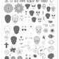Dark Eyes - ‘Calaveras’ (CjS LC-32) Steel Stamping Plate 14 x 9 Clear Jelly Stamper 