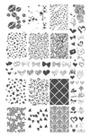 With Love (CjSV-35) Steel Nail Art Stamping Plate