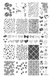 With Love (CjSV-35) Steel Layered Nail Art Stamping Plate