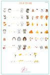 cjs-188-woodland-friends-clear-jelly-stamper-steel-nail-art-layered-stamping-plate-creatures